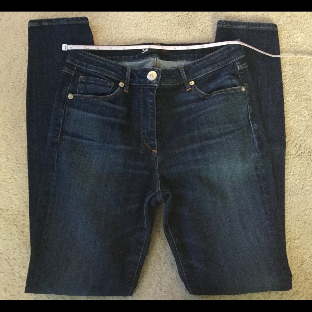 3x1 Skinny High Rise Dark Denim Jeans Size 26